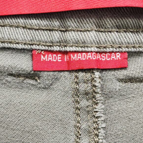 Gloria Vanderbilt Jeans Womens 8 Olive Green Amanda High Rise Slim Leg Stretch - Picture 6 of 13